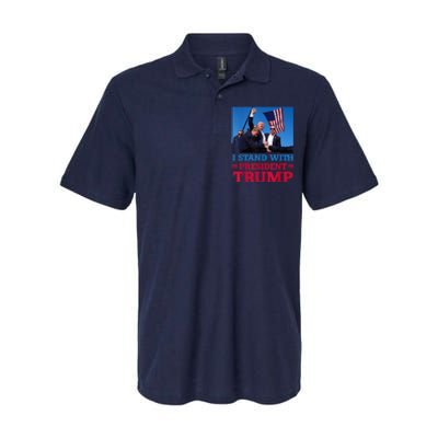 I Stand With President Trump After The Shooting At His Rally Pa Softstyle Adult Sport Polo