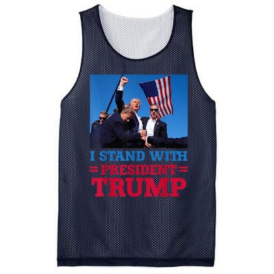 I Stand With President Trump After The Shooting At His Rally Pa Mesh Reversible Basketball Jersey Tank