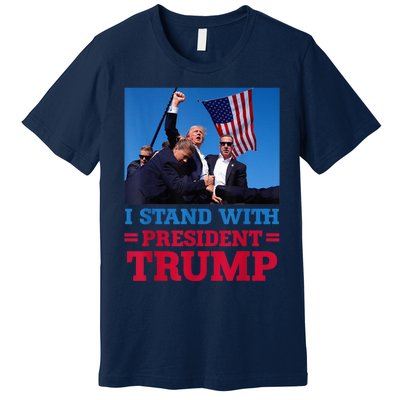 I Stand With President Trump After The Shooting At His Rally Pa Premium T-Shirt