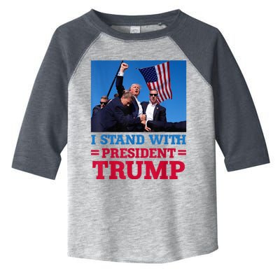 I Stand With President Trump After The Shooting At His Rally Pa Toddler Fine Jersey T-Shirt