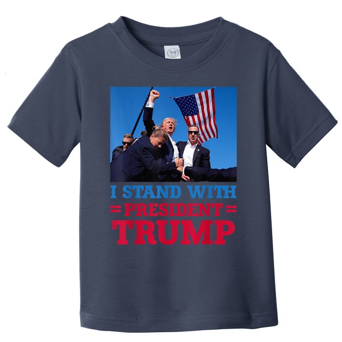 I Stand With President Trump After The Shooting At His Rally Pa Toddler T-Shirt