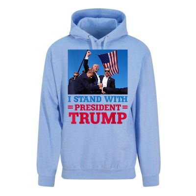 I Stand With President Trump After The Shooting At His Rally Pa Unisex Surf Hoodie