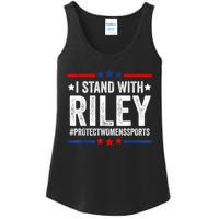 I Stand With Riley Gaines #ProtectWomensSports Ladies Essential Tank