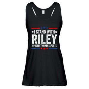 I Stand With Riley Gaines #ProtectWomensSports Ladies Essential Flowy Tank