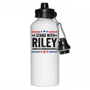 I Stand With Riley Gaines #ProtectWomensSports Aluminum Water Bottle