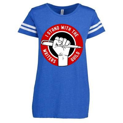 I Stand With Writers Guild On Strike Wga Strike Enza Ladies Jersey Football T-Shirt