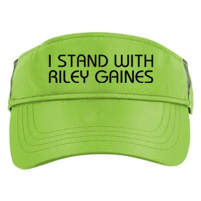 I Stand With Riley Gaines Adult Drive Performance Visor