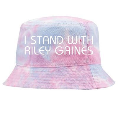 I Stand With Riley Gaines Tie-Dyed Bucket Hat