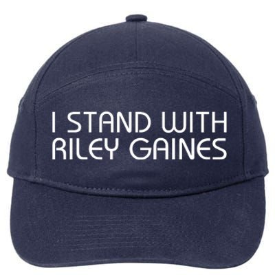 I Stand With Riley Gaines 7-Panel Snapback Hat