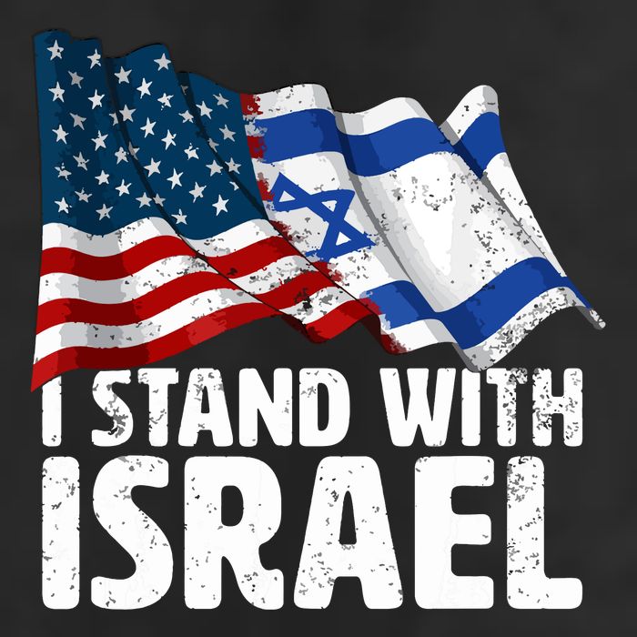 I Stand With Israel Usa American Flag Israel Flag Cool Comfort Performance Bucket Hat