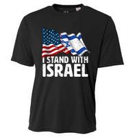 I Stand With Israel Usa American Flag Israel Flag Cooling Performance Crew T-Shirt