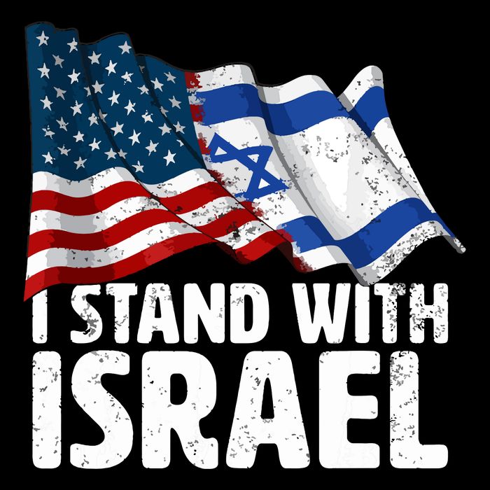 I Stand With Israel Usa American Flag Israel Flag Impact Tech Backpack