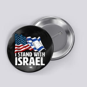 I Stand With Israel Usa American Flag Israel Flag Button