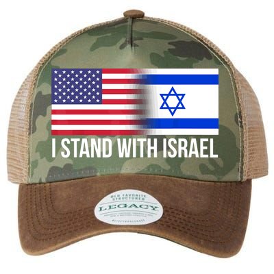 I Stand With Israel Usa Israeli Flag Jewish Legacy Tie Dye Trucker Hat