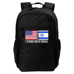 I Stand With Israel Usa Israeli Flag Jewish Daily Commute Backpack