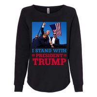 I Stand With President Trump After The Shooting At His Rally Womens California Wash Sweatshirt