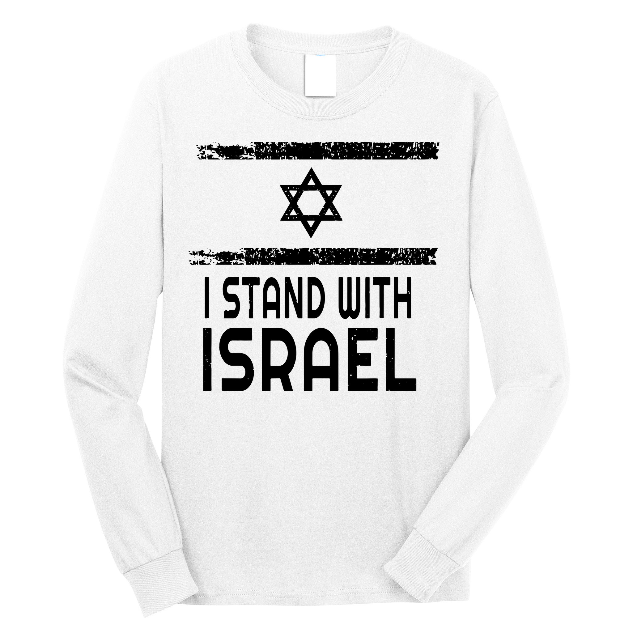 I Stand With Israel Long Sleeve Shirt