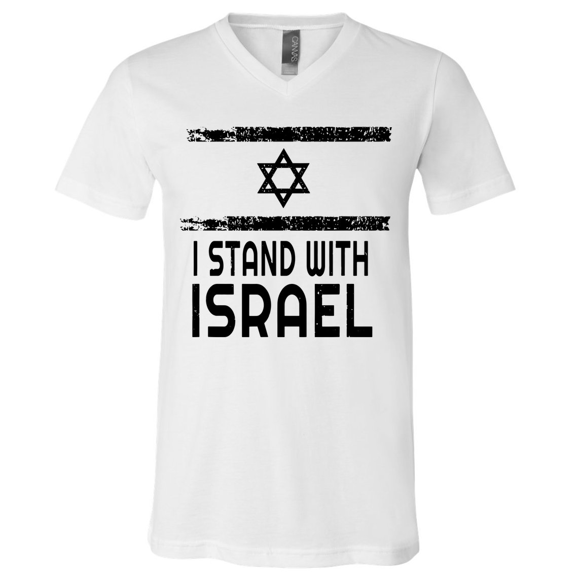 I Stand With Israel V-Neck T-Shirt