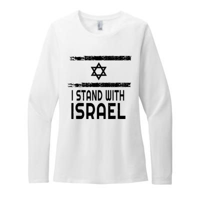 I Stand With Israel Womens CVC Long Sleeve Shirt