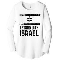 I Stand With Israel Women's Perfect Tri Tunic Long Sleeve Shirt