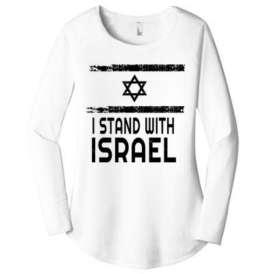 I Stand With Israel Women's Perfect Tri Tunic Long Sleeve Shirt