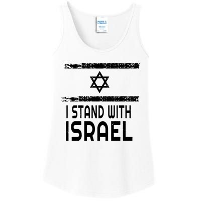 I Stand With Israel Ladies Essential Tank