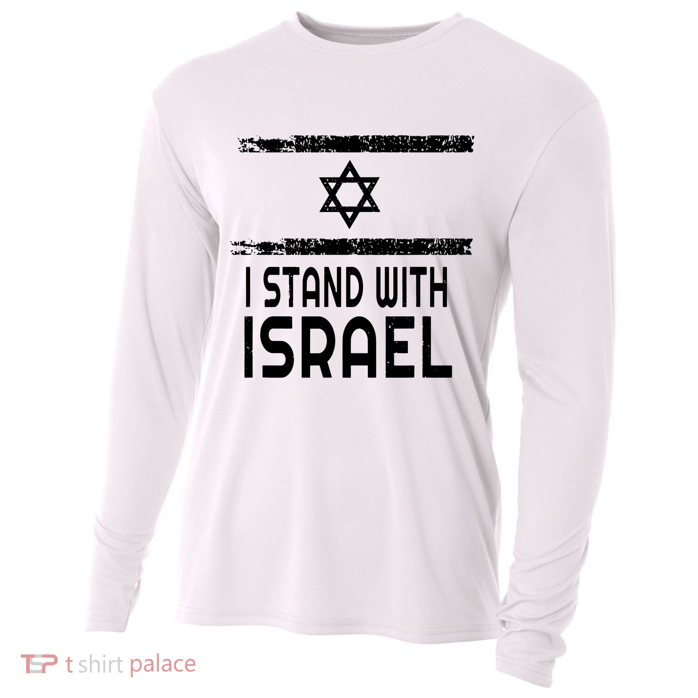 I Stand With Israel Cooling Performance Long Sleeve Crew