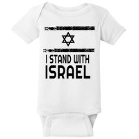 I Stand With Israel Baby Bodysuit