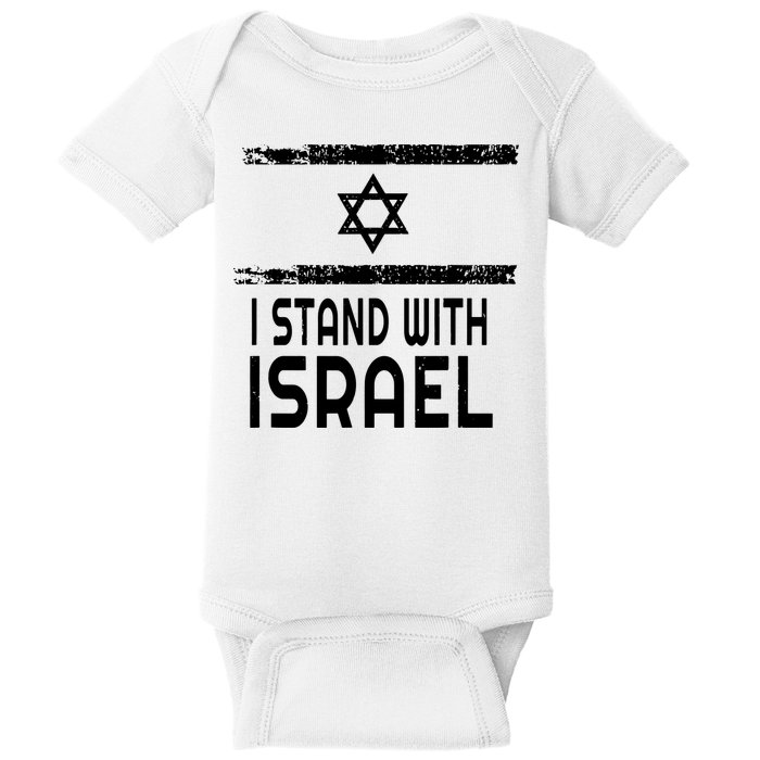I Stand With Israel Baby Bodysuit