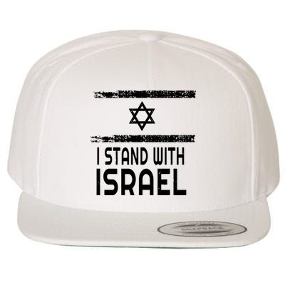 I Stand With Israel Wool Snapback Cap
