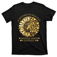 In September We Wear Gold Childhood Cancer Awareness T-Shirt