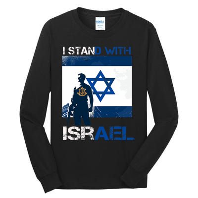 I Stand With Israel Support Israel Love Israeli Idf Tall Long Sleeve T-Shirt