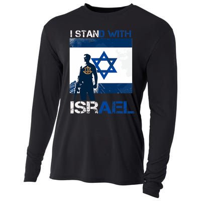 I Stand With Israel Support Israel Love Israeli Idf Cooling Performance Long Sleeve Crew