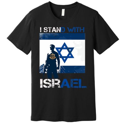 I Stand With Israel Support Israel Love Israeli Idf Premium T-Shirt