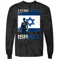 I Stand With Israel Support Israel Love Israeli Idf Tie-Dye Long Sleeve Shirt