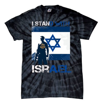 I Stand With Israel Support Israel Love Israeli Idf Tie-Dye T-Shirt