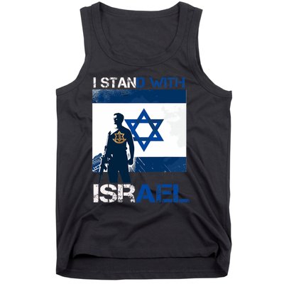 I Stand With Israel Support Israel Love Israeli Idf Tank Top