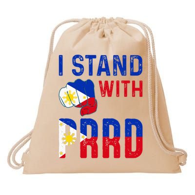 I Stand with PRRD Pinoy Pride  Drawstring Bag