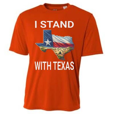 I Stand With Texas I Support Texas Cooling Performance Crew T-Shirt