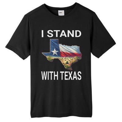 I Stand With Texas I Support Texas Tall Fusion ChromaSoft Performance T-Shirt