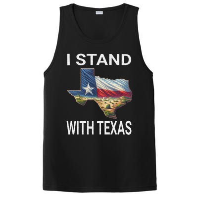 I Stand With Texas I Support Texas PosiCharge Competitor Tank