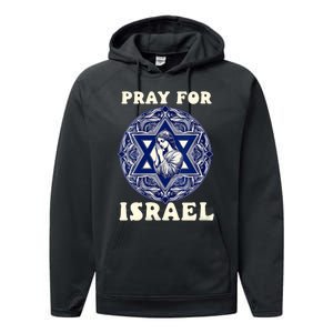 I Stand With Israel Support Israel Strong Pray For Israel Free Performance Fleece Hoodie