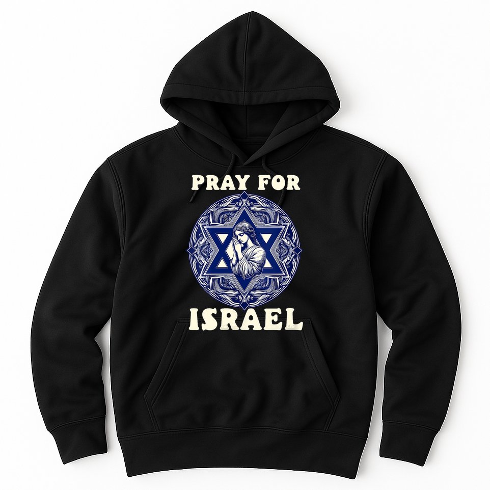 I Stand With Israel Support Israel Strong Pray For Israel Free Hoodie