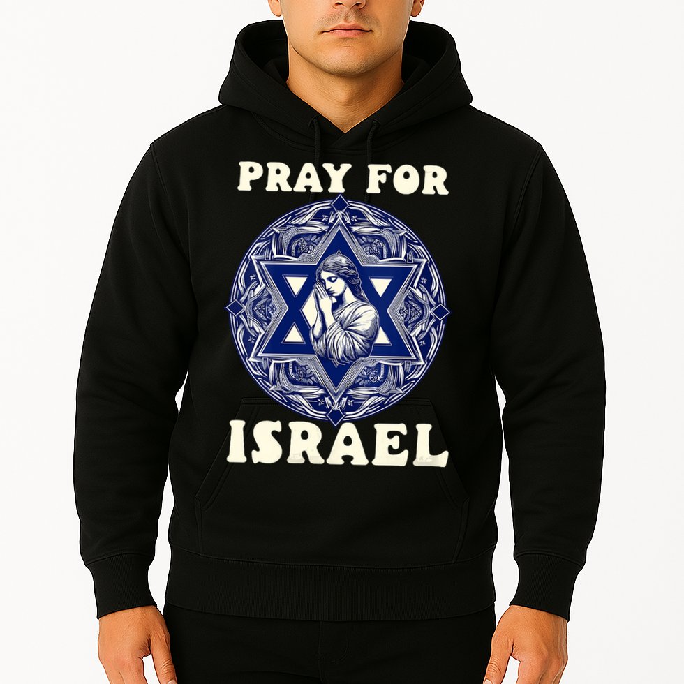 I Stand With Israel Support Israel Strong Pray For Israel Free Hoodie
