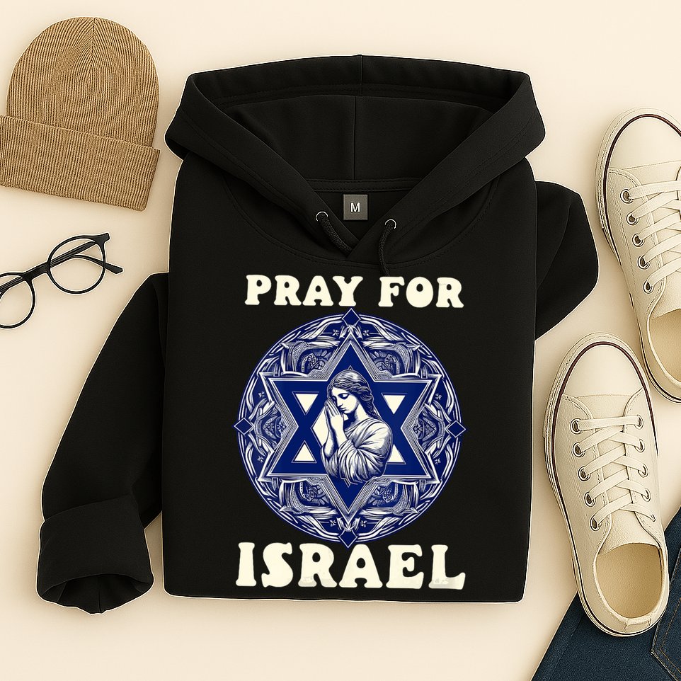 I Stand With Israel Support Israel Strong Pray For Israel Free Hoodie
