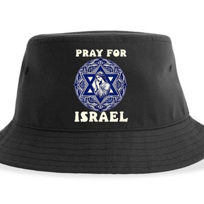 I Stand With Israel Support Israel Strong Pray For Israel Free Sustainable Bucket Hat