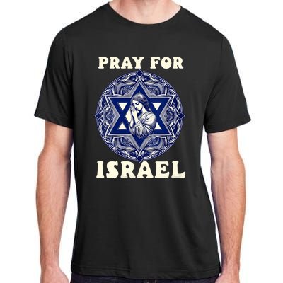 I Stand With Israel Support Israel Strong Pray For Israel Free Adult ChromaSoft Performance T-Shirt