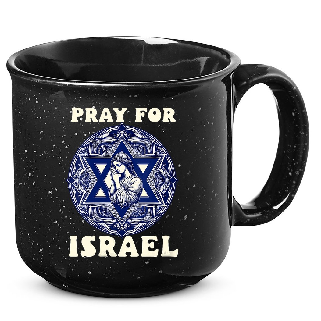 I Stand With Israel Support Israel Strong Pray For Israel Free 15oz Campfire Ceramic Mug