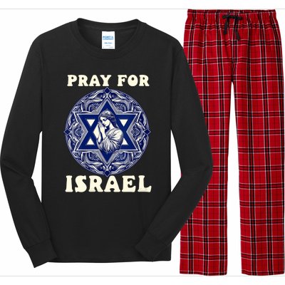 I Stand With Israel Support Israel Strong Pray For Israel Free Long Sleeve Pajama Set