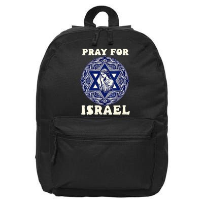 I Stand With Israel Support Israel Strong Pray For Israel Free 16 in Basic Backpack